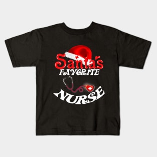 santa's favorite nurse Christmas women Xmas gifts T-Shirt Kids T-Shirt